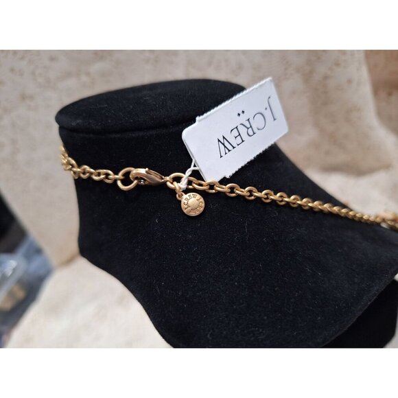 NWT J.Crew Gold-Tone Statement Necklace With Coral & Cream Floral  Motif - Picture 7 of 8